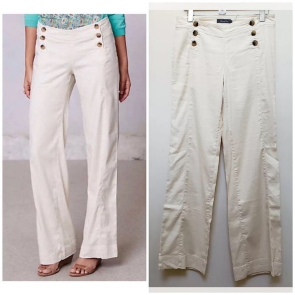 Level 99 Linen Pants - Sailor Pants - Front Buttons